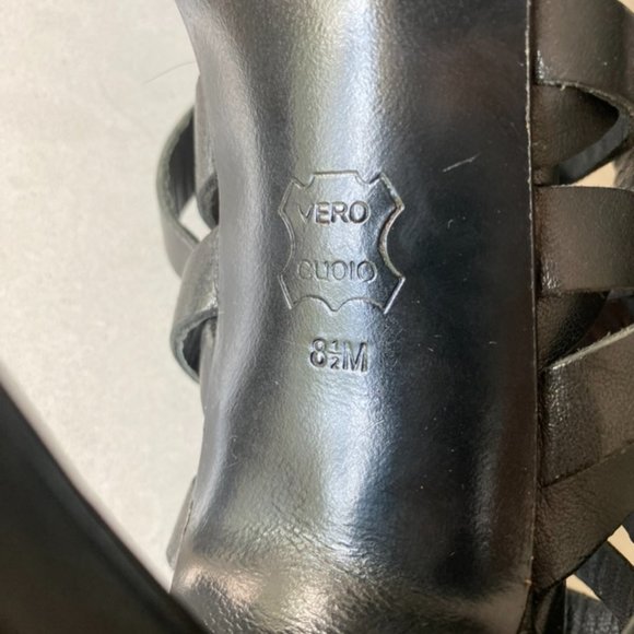 DVF Strappy Summer Heels Black - Picture 4 of 4